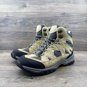 LL Bean Women's Trail Hiking Walking Boots Size 9.5 Wide Beige Black